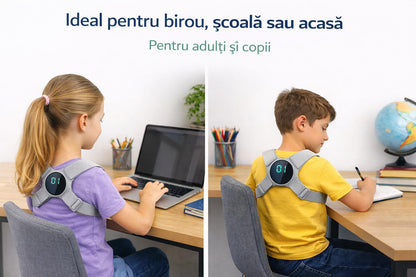 Centură cu vibrații pentru corectarea posturii