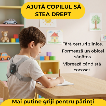 Centură cu vibrații pentru corectarea posturii